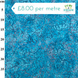 Cotton Batik Sea of Turquoise by John Louden