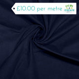 Needlecord (100% Cotton) in Plain Marine Blue