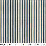 Canvas Ticking Stripe Denim Blue (Cotton)