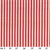 Canvas Ticking Stripe Red (Cotton)