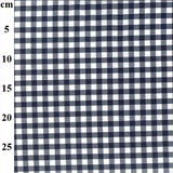 Gingham 9mm 100% Yarn Dyed Cotton in Navy