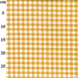 Gingham 9mm 100% Yarn Dyed Cotton in Ochre