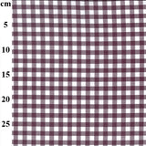 Gingham 9mm 100% Yarn Dyed Cotton in Plum