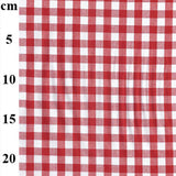 Gingham 1/3" 100% Yarn Dyed Cotton in Red (144cm wide)