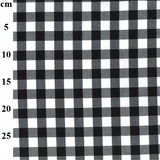 Gingham 17mm 100% Yarn Dyed Cotton in Black