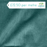 Cord (Cotton 4.5 Wale) in Plain Aqua