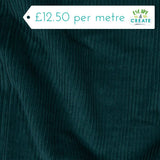 Cord (Cotton 4.5 Wale) in Plain Teal