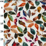 Canvas Jewel Toned Leaves (Cotton)