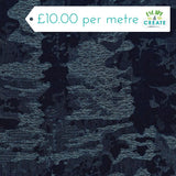 Denim Jacquard Camo on Dark Blue (12.5oz)