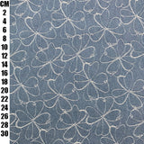 Denim Jacquard Floral on Light Blue (12.5oz)