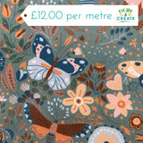 Needlecord (100% Cotton) Butterflies