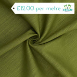 Linen Blend in Plain Lime Green (70% Ramie/30% Cotton)