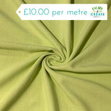 Linen Viscose Slub in Plain Apple Green