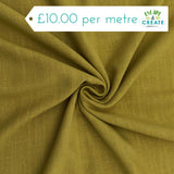 Linen Viscose Slub in Plain Chartreuse