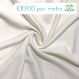 Linen Viscose Slub in Plain White