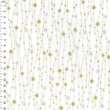 Cotton Christmas Starry Night on White