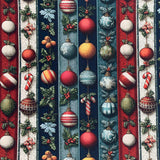 Cotton Christmas Bauble Stripe