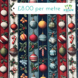 Cotton Christmas Bauble Stripe
