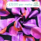 Jersey Geometric Fuschia (Viscose)