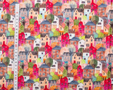Needlecord (100% Cotton) Townhouses by Little Johnny