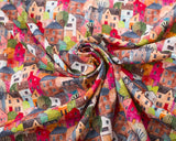 Needlecord (100% Cotton) Townhouses by Little Johnny