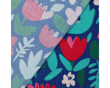 Needlecord (100% Cotton) Midnight Bloom by Little Johnny