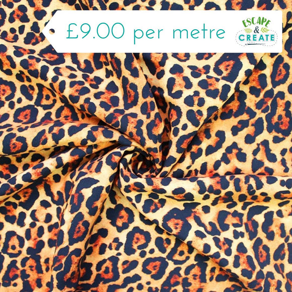 Viscose Leopard Print by Little Johnny