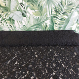 Lace (Corded Knitted Floral) in Plain Black