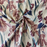 Linen Blend Irises (Viscose)