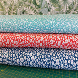 Cotton Lawn Miniature Floral on Turquoise