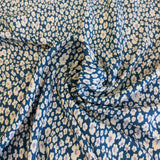 Lyocell Daisy Lilac Mini on Blue