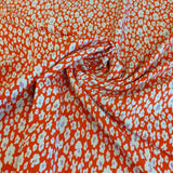 Lyocell Daisy Lilac Mini on Red