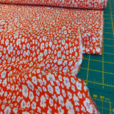 Lyocell Daisy Lilac Mini on Red