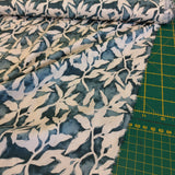Cotton Lawn Leafy Petite in Denim