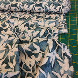 Cotton Lawn Leafy Petite in Denim