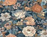 Cotton Florals in Denims & Browns