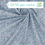 Needlecord (100% Cotton) Whispered Meadow Blue