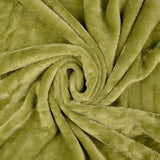Fleece (Alpine) in Plain Olive Green