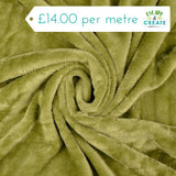 Fleece (Alpine) in Plain Olive Green