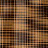 Viscose Twill Yarn Dyed Check in Black & Tan