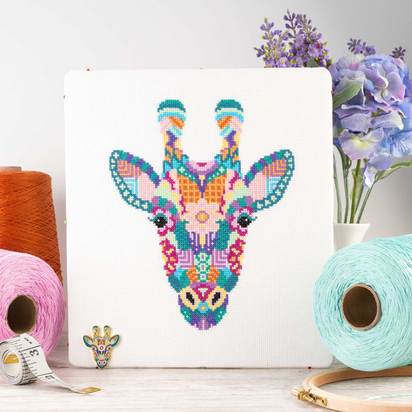 Cross Stitch Kit - Mandala Giraffe by Meloca Designs
