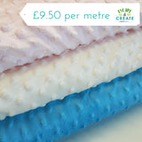 Minky Dimple Fleece in Ivory