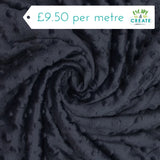 Minky Dimple Fleece in Navy