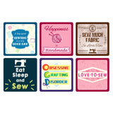Coasters with a Sewing Theme (set of 6)
