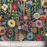 Tapestry Cotton Blend Kew Gardens Ebony