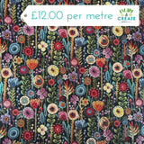 Tapestry Cotton Blend Kew Gardens Ebony