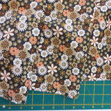 Needlecord (100% Cotton) Retro Floral Forest