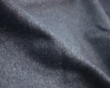 Wool Blend (Plain Melton) in Denim/Blue
