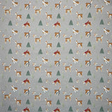 Cotton (Panama Canvas) Winter Deers