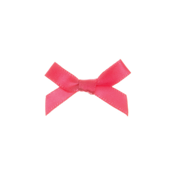 Ribbon Bow 7mm in Shocking Pink